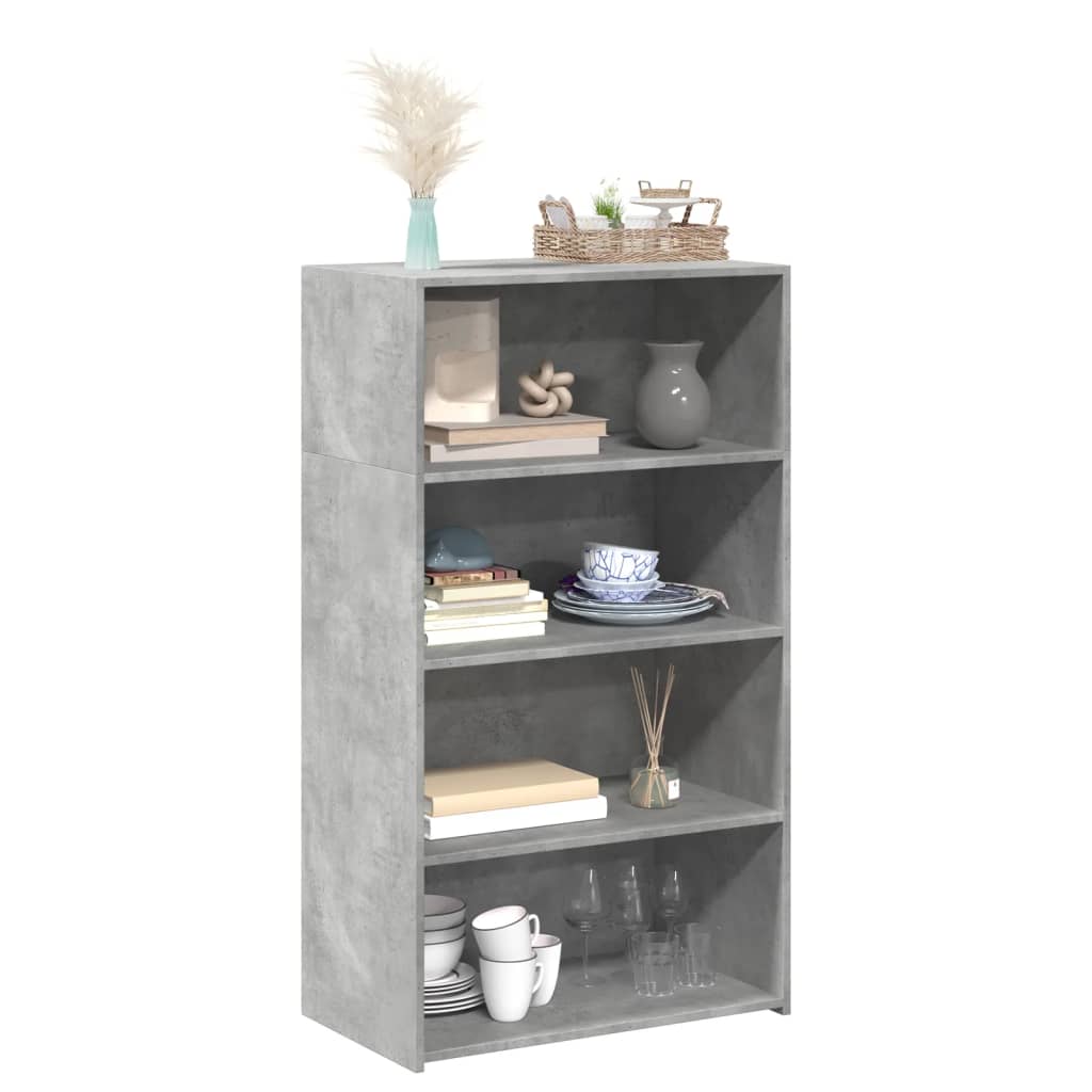 Levně vidaXL Skříň highboard betonově šedá 70 x 41 x 124 cm kompozitní dřevo