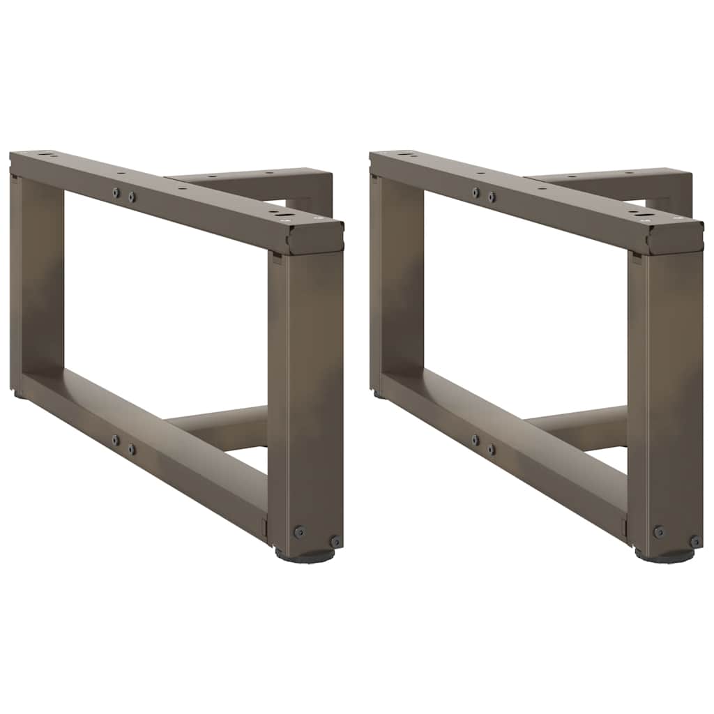 Levně vidaXL Nohy konferenčního stolku ve tvaru T, 2 ks, černé, 70 x 25 x (30-31) cm, ocel
