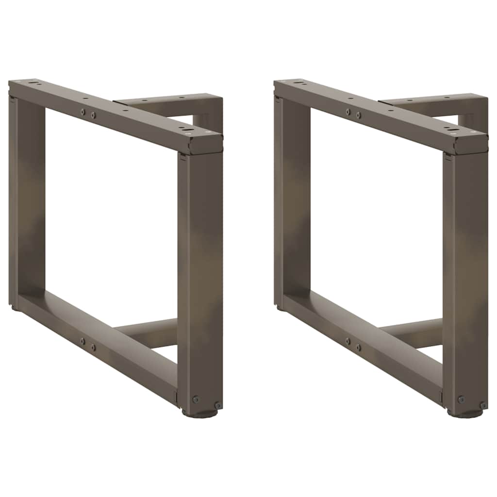Levně vidaXL Nohy konferenčního stolku ve tvaru T, 2 ks, černé, 60 x 25 x (42-43) cm, ocel