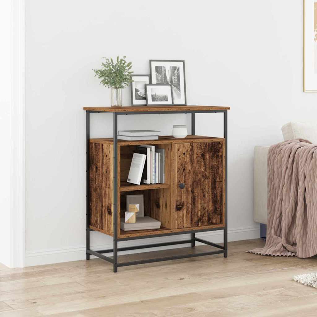 Levně vidaXL Servírovací skříň Staré dřevo 69 x 35 x 80 cm kompozitní dřevo