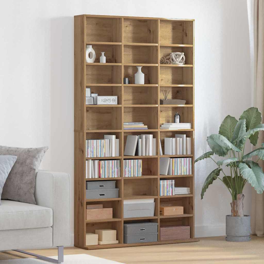 Levně vidaXL CD skříň Artisanový dub 101 x 23 x 177,5 cm kompozitní dřevo