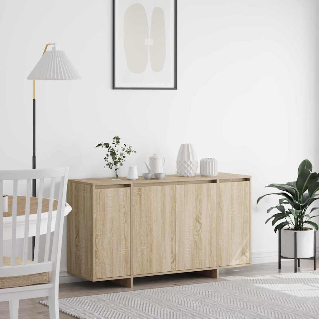 Levně vidaXL Servírovací skříň Sonoma dub 135 x 41 x 75 cm kompozitní dřevo