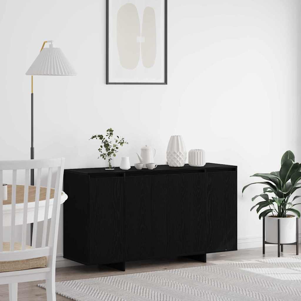 Levně vidaXL Servírovací skříň Černý dub 135 x 41 x 75 cm kompozitní dřevo
