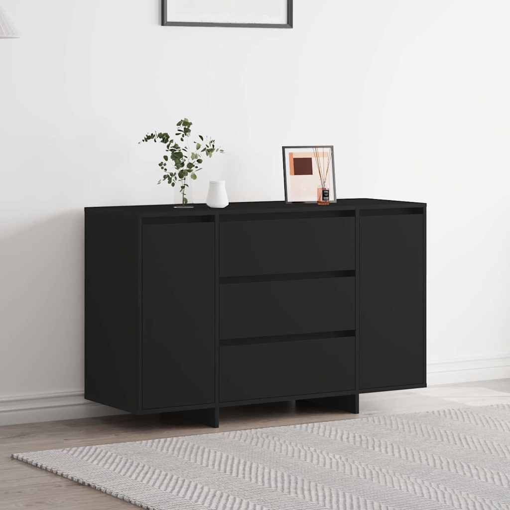 vidaXL Servírovací skříň Černá 120 x 41 x 75 cm kompozitní dřevo