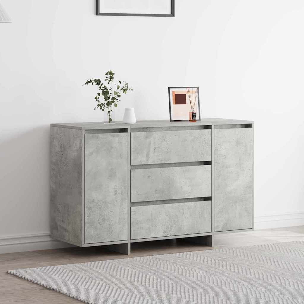 vidaXL Servírovací skříň se zásuvkou Betonově šedá 120 x 41 x 75 cm
