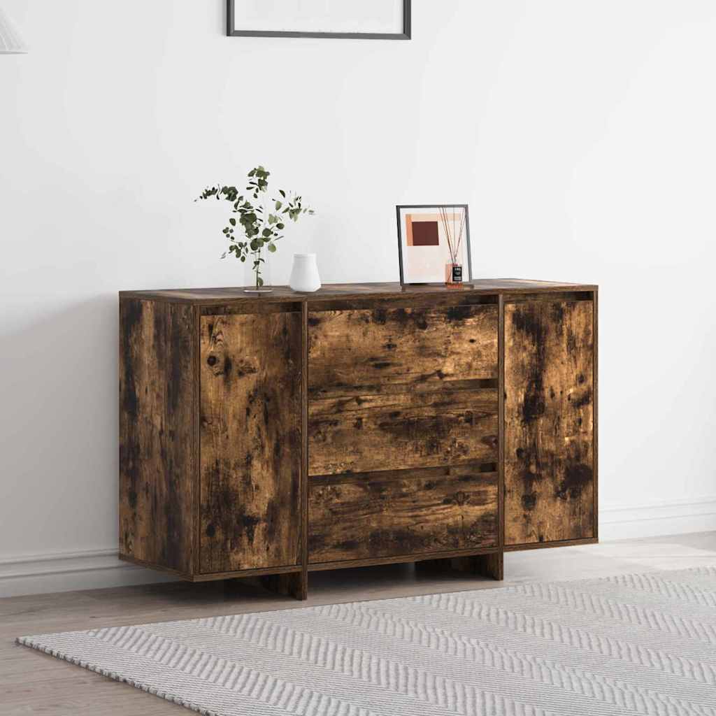 vidaXL Servírovací skříň Kouřový dub 120 x 41 x 75 cm kompozitní dřevo