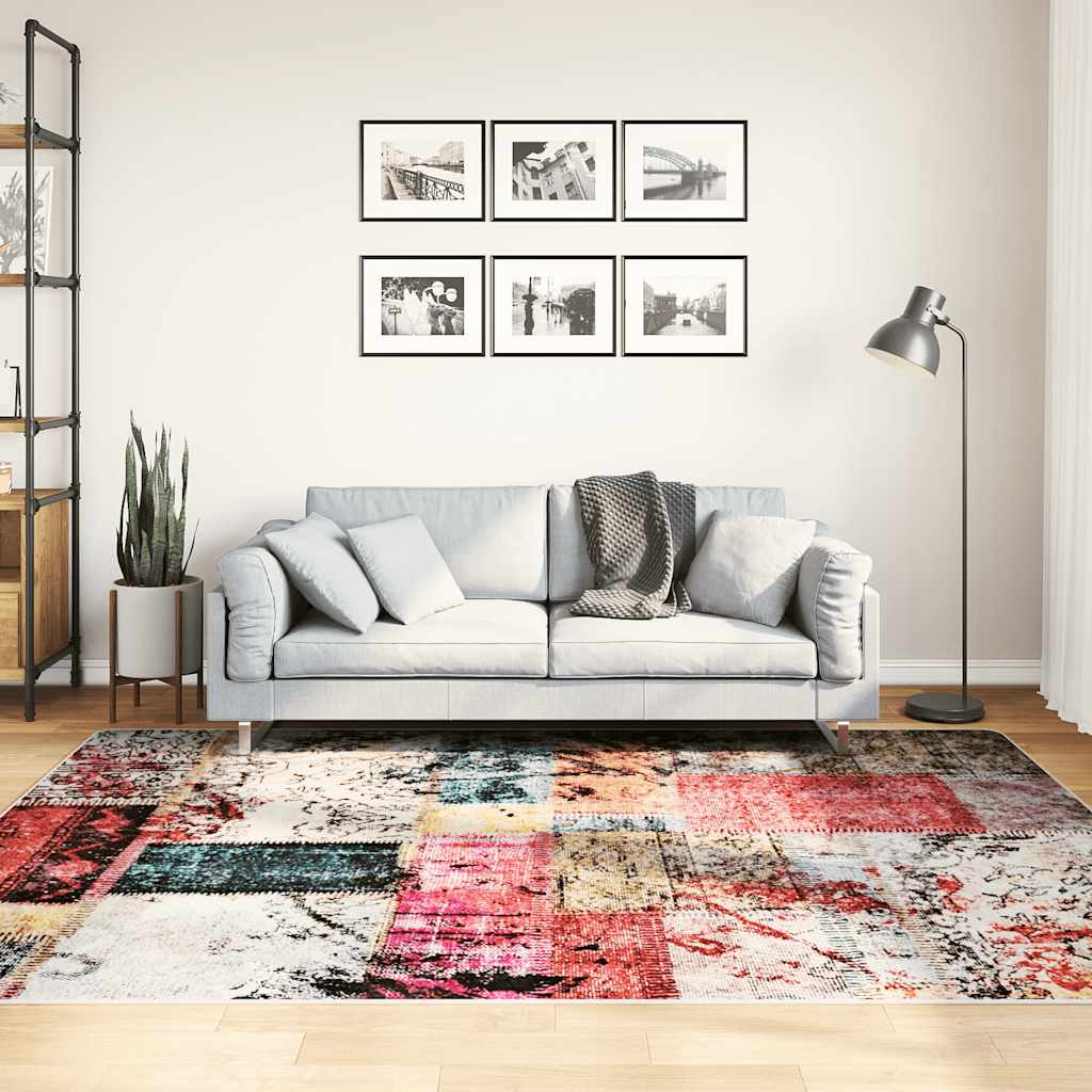 Levně vidaXL Koberec pratelný patchwork 160x230 cm vícebarevný
