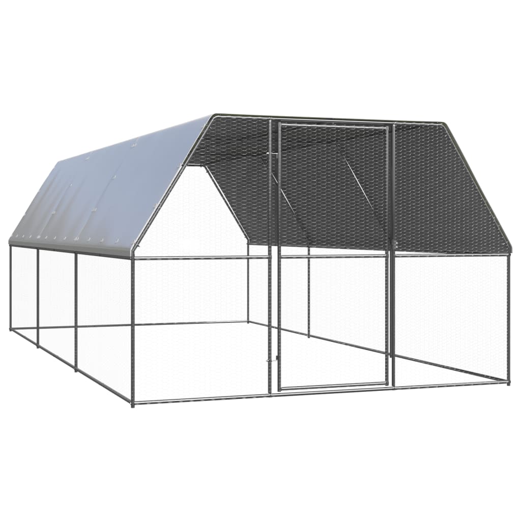 Levně vidaXL Venkovní klec pro kuřata 3x6x2 m pozinkovaná ocel