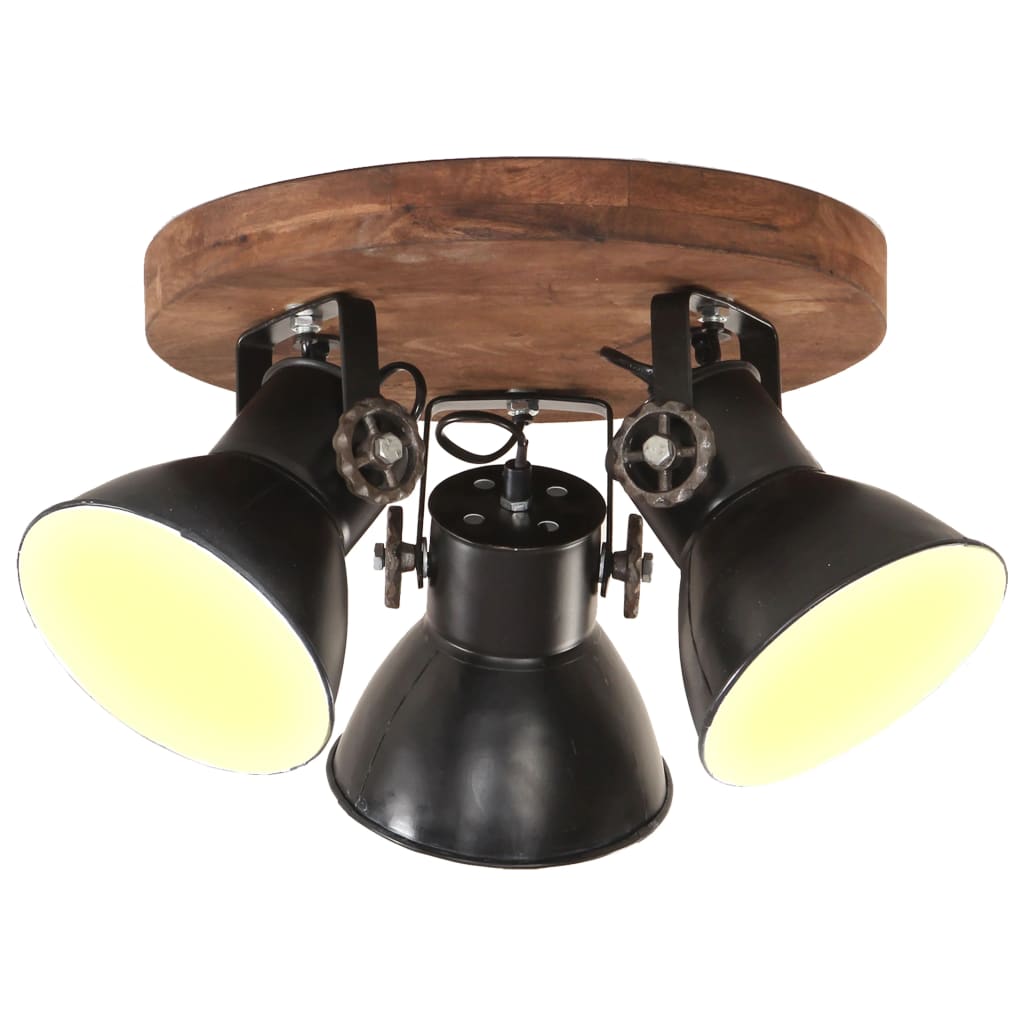 Levně vidaXL Industriální stropní svítidlo 25 W černé 42 x 27 cm E27