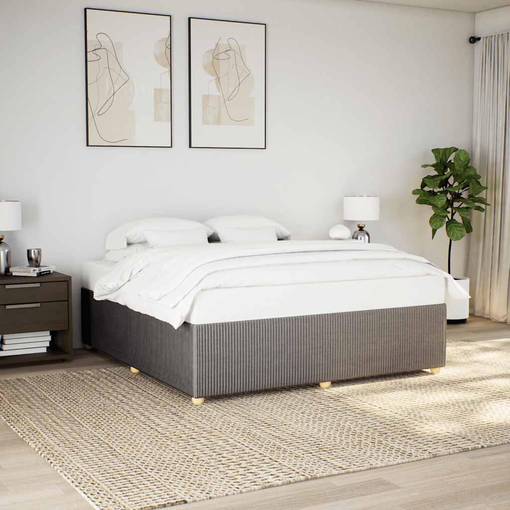 Levně vidaXL Rám postele bez matrace taupe 180 x 200 cm textil