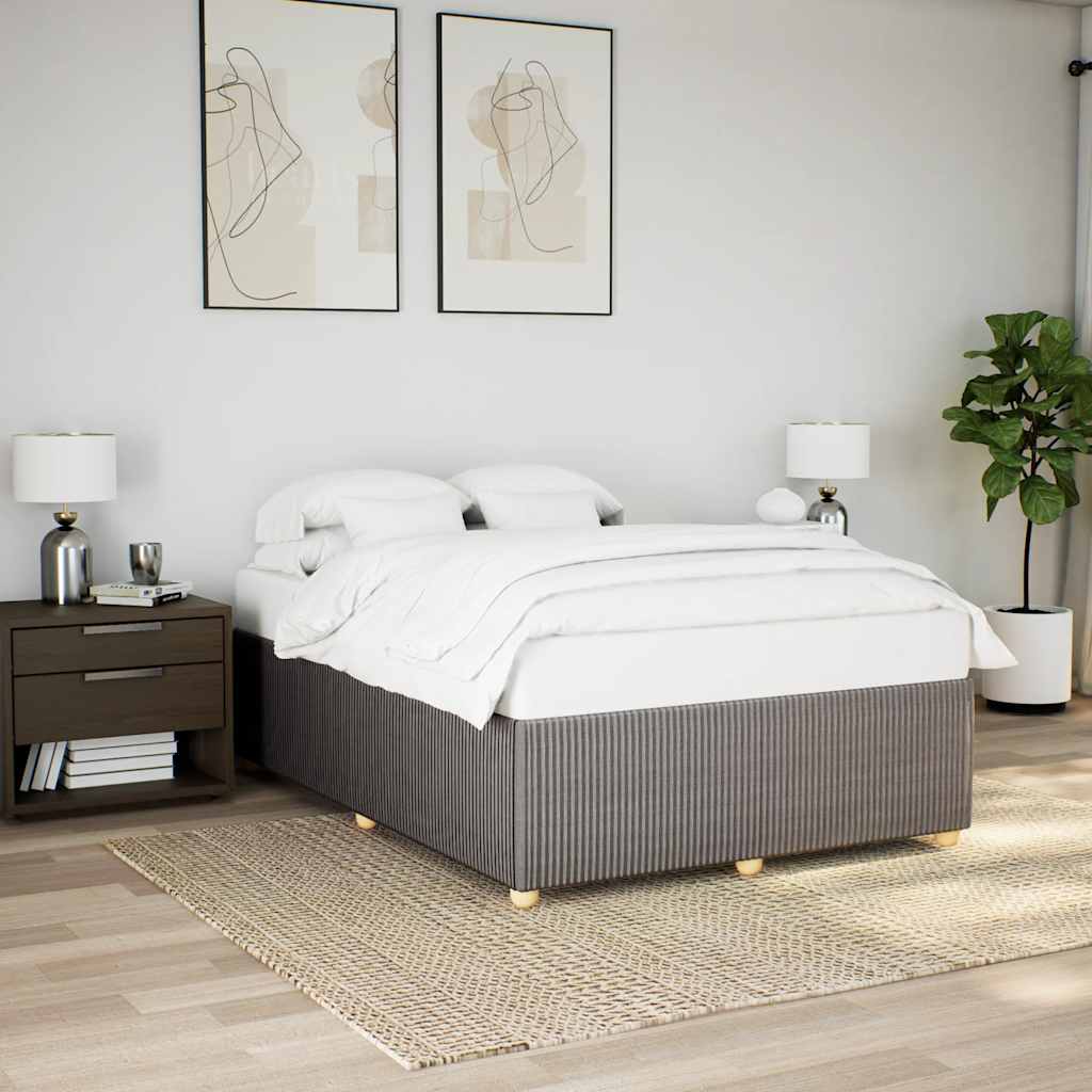 Levně vidaXL Rám postele bez matrace taupe 140 x 200 cm textil