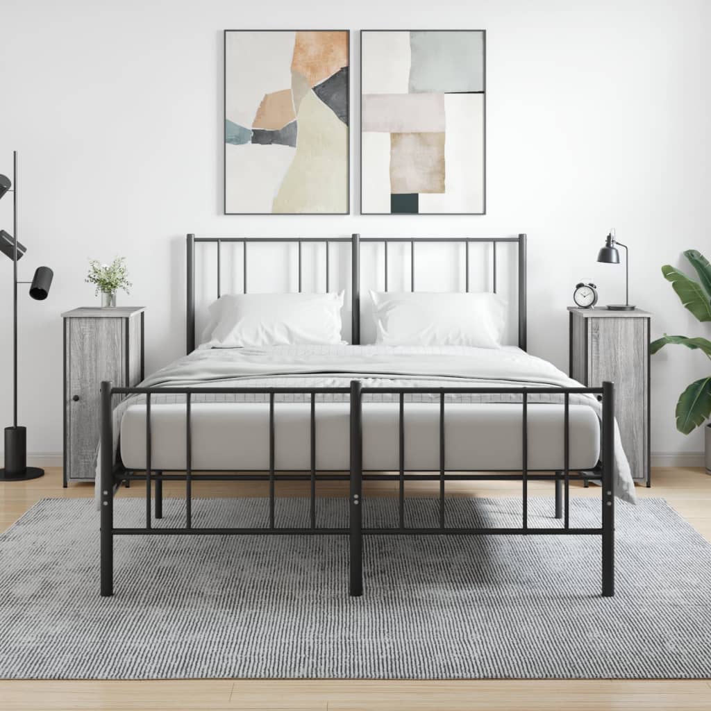 Levně vidaXL Noční stolky 2 ks šedé sonoma 32 x 42 x 80 cm kompozitní dřevo