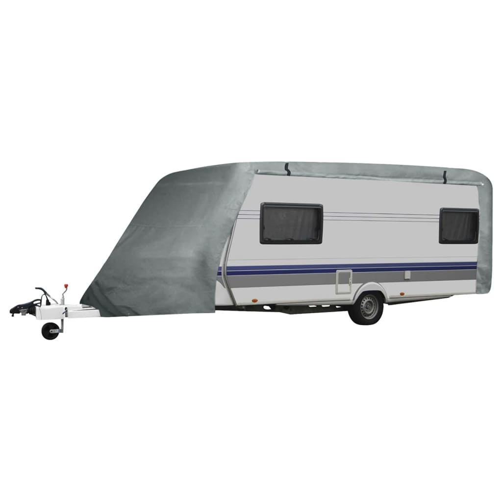 Levně vidaXL Plachta na karavan L šedá