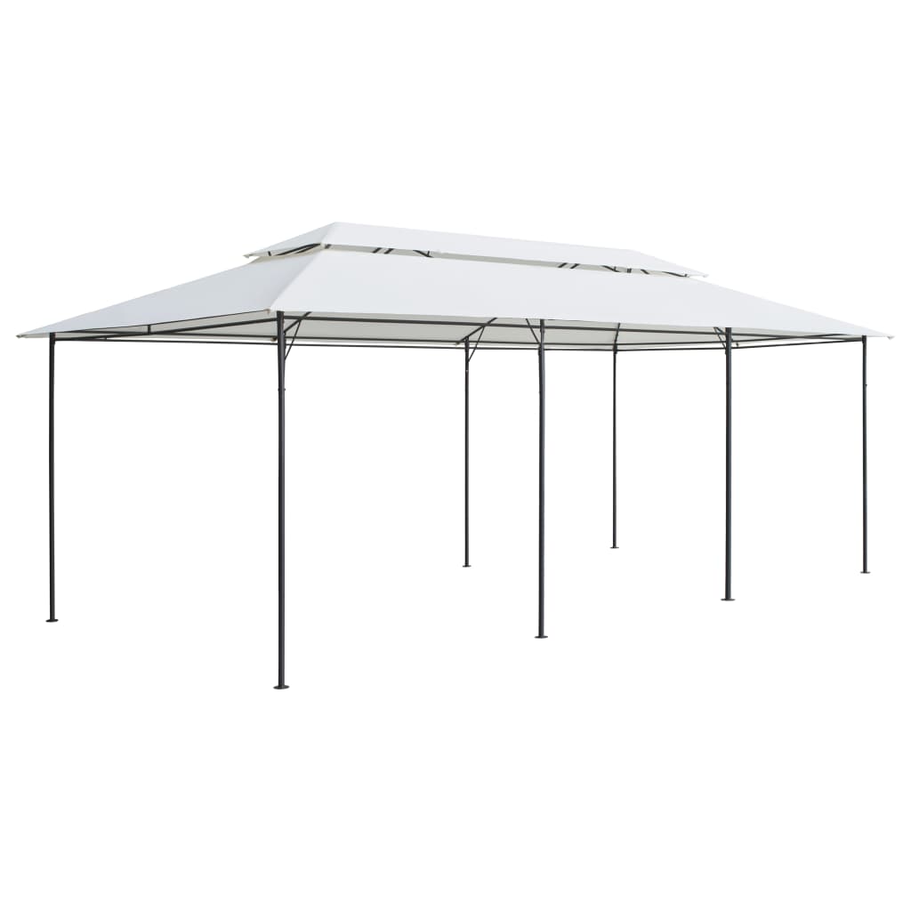 Levně vidaXL Zahradní altán 600 x 298 x 270 cm bílý 180 g/m²