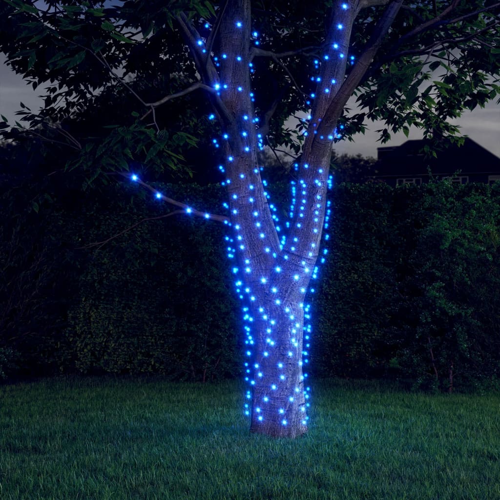 Levně vidaXL Solární světelné řetězy 5 ks 5 x 200 LED modré dovnitř i ven