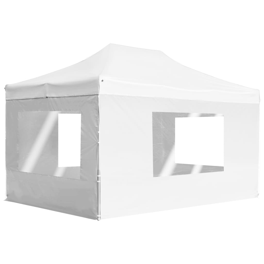 Levně vidaXL Profesionální skládací party stan + stěny hliník 4,5 x 3 m bílý