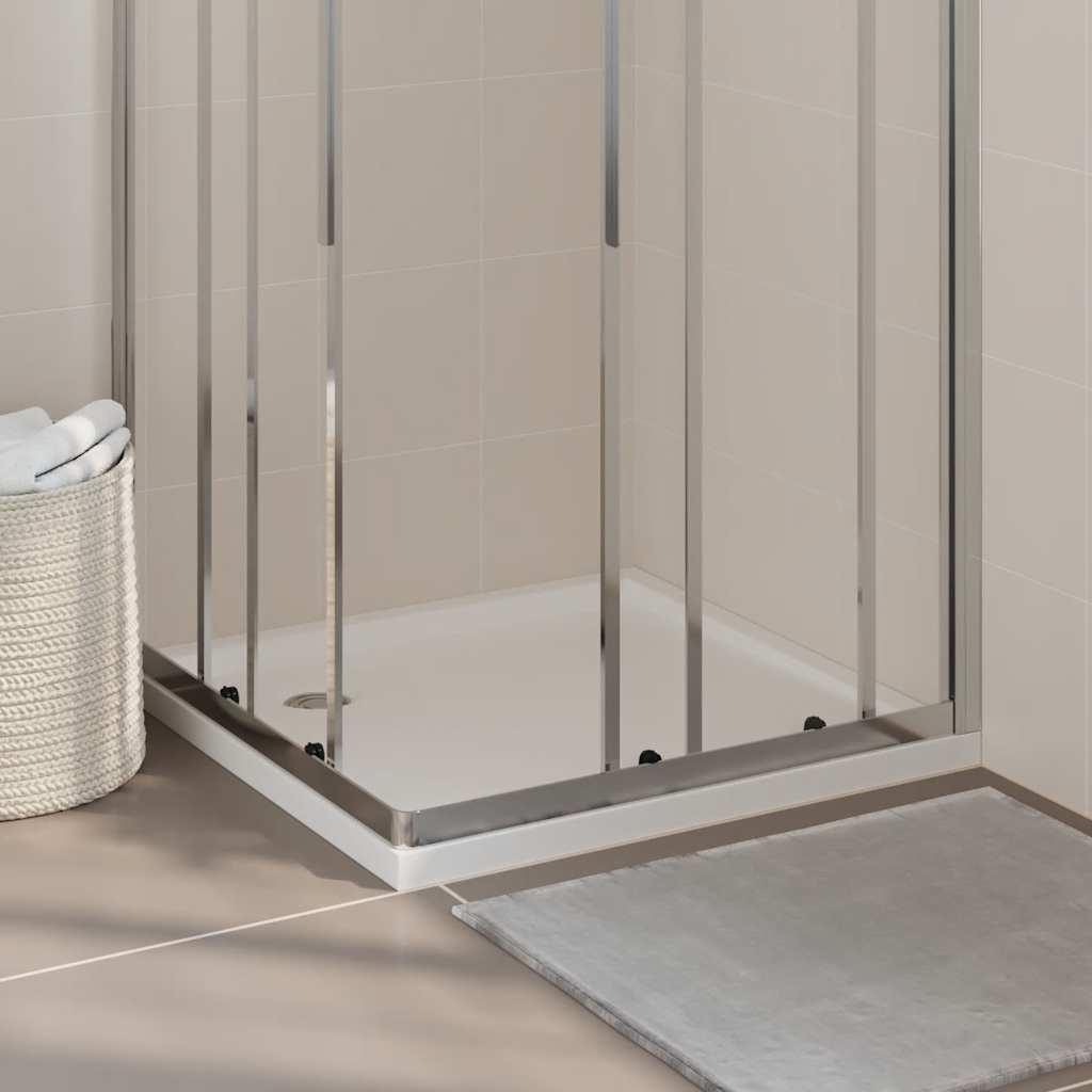 Levně vidaXL Čtvercová sprchová vanička ABS bílá 80 x 80 cm