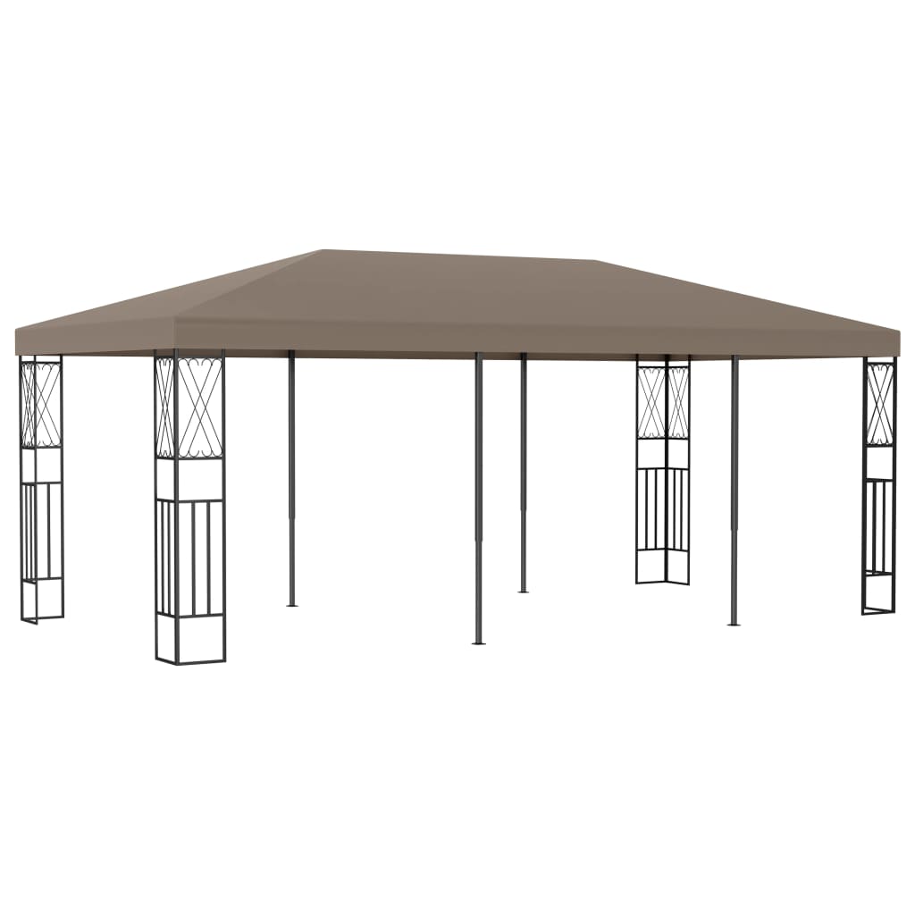 Levně vidaXL Altán 6 x 3 m taupe textil