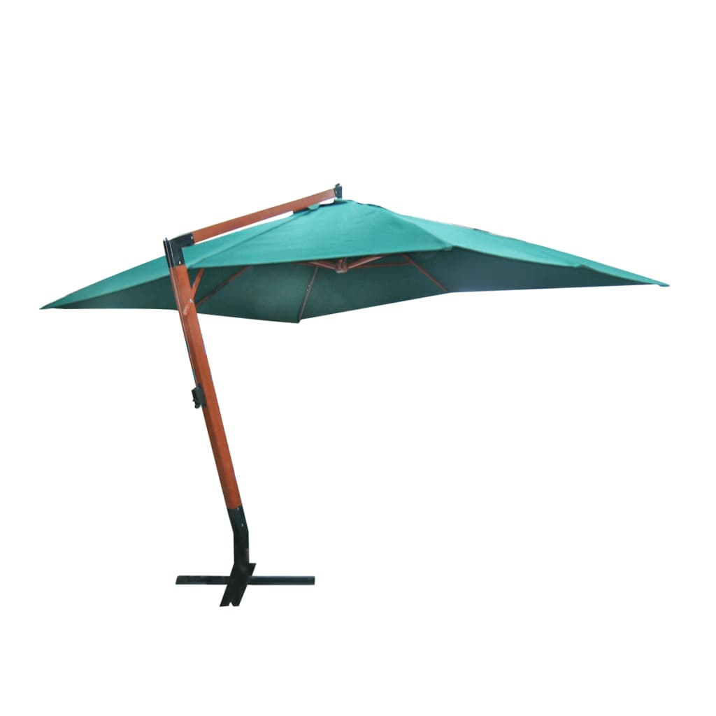 Levně vidaXL Závěsný slunečník Melia 300 x 400 cm zelený