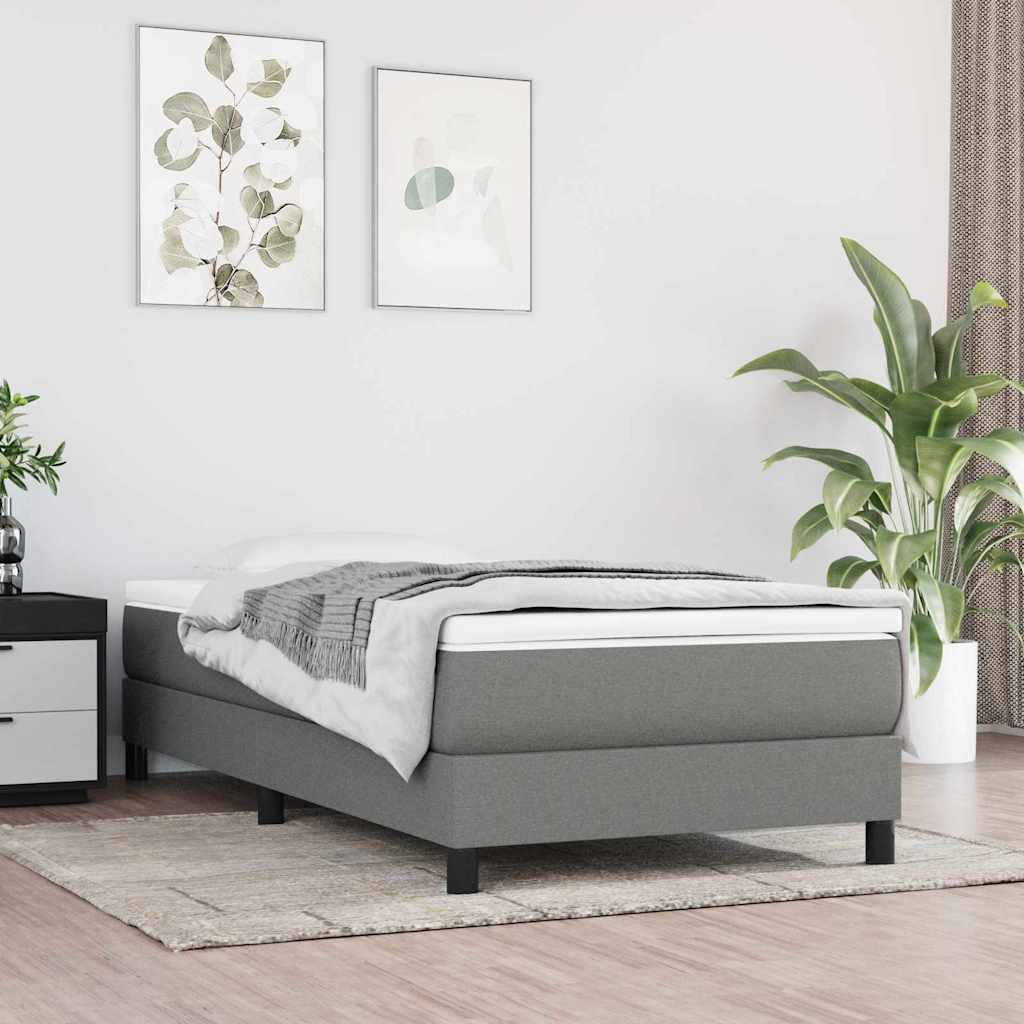 Levně vidaXL Taštičková matrace střední tvrdost tmavě šedá 120x190x20 cm textil