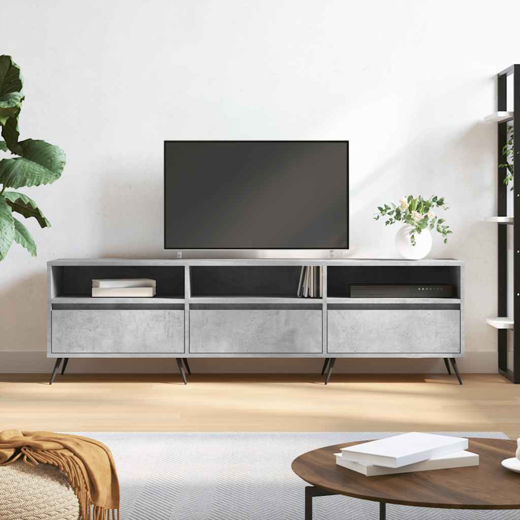 Levně vidaXL TV skříňka betonově šedá 150 x 30 x 44,5 cm kompozitní dřevo