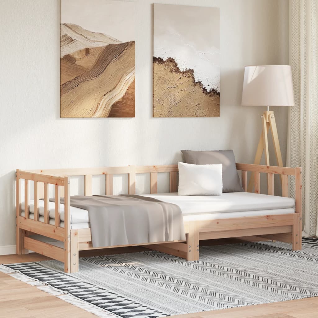 Levně vidaXL Válenda s přistýlkou 90 x 200 cm masivní borové dřevo