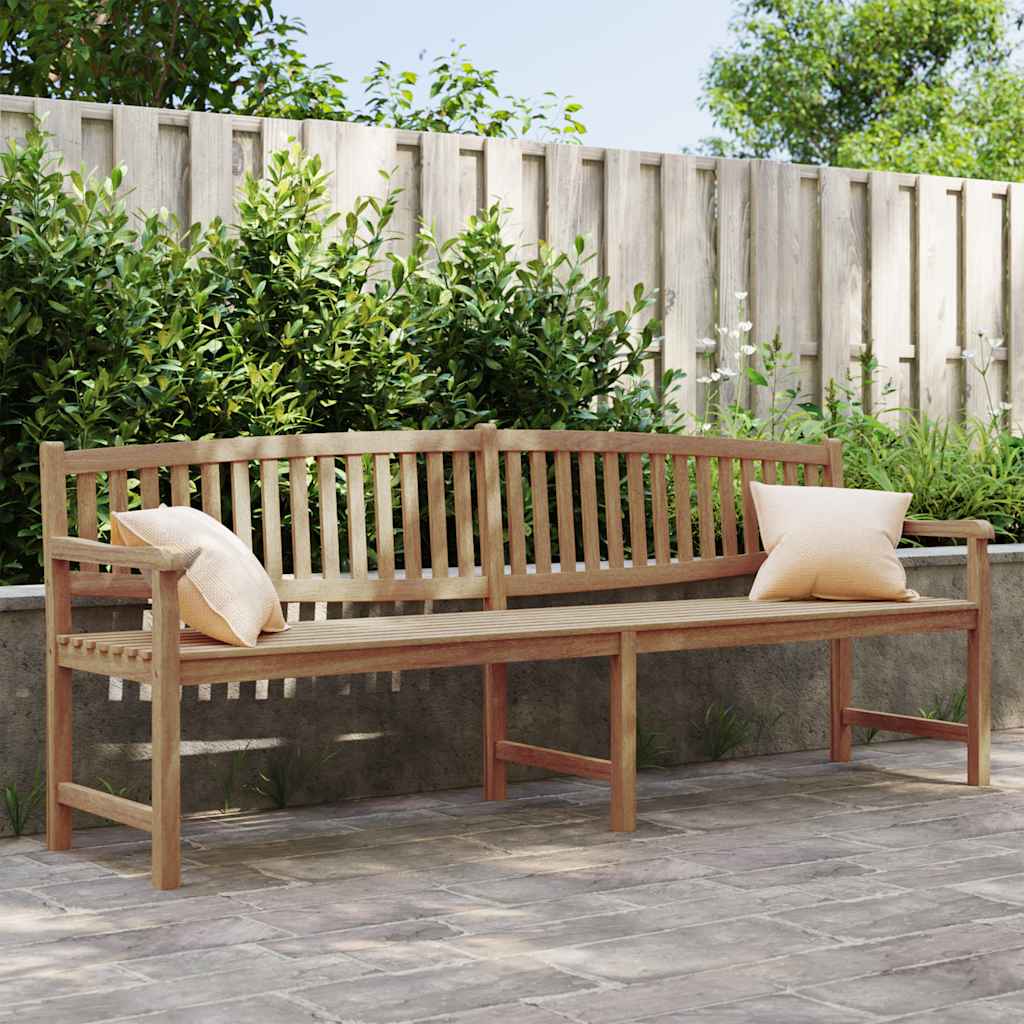 Levně vidaXL Zahradní lavice 228 x 59,5 x 90 cm masivní teakové dřevo