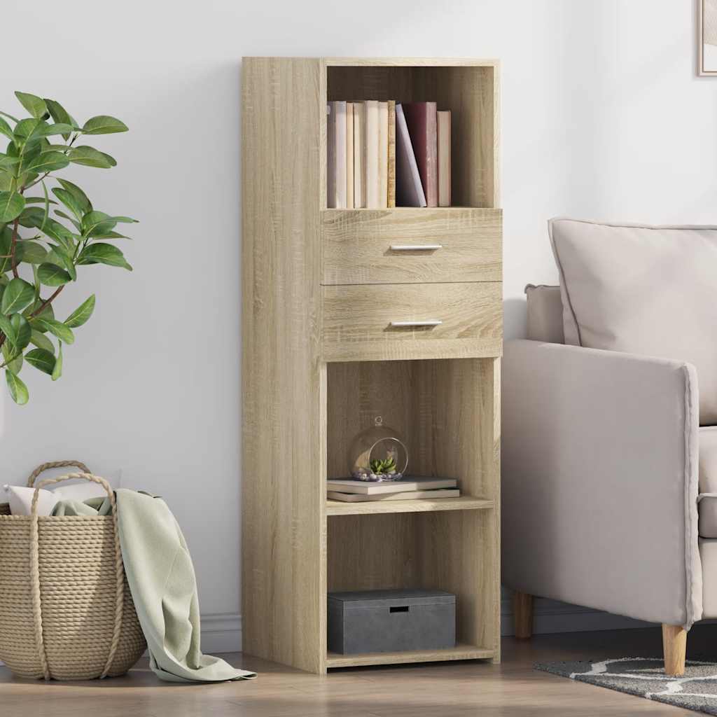 Levně vidaXL Skříň highboard dub sonoma 40 x 42,5 x 124 cm kompozitní dřevo