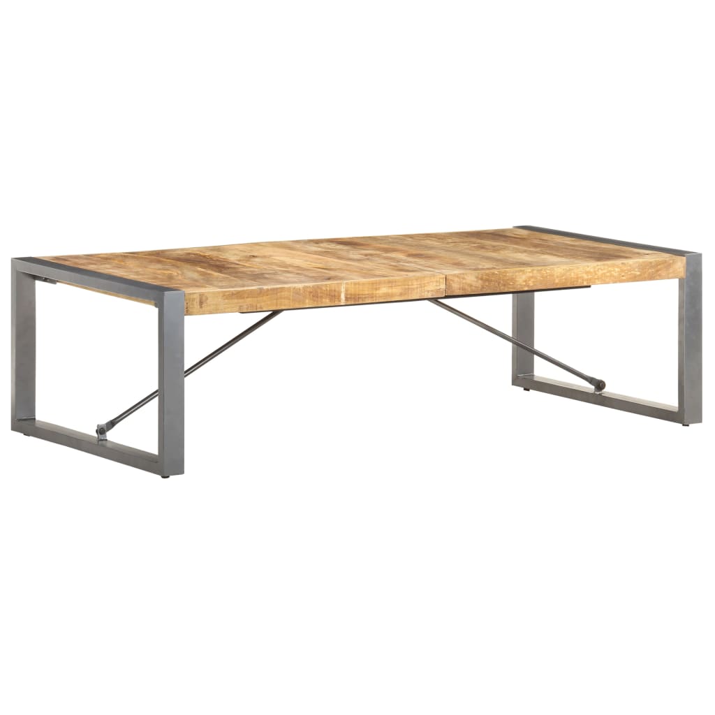 Levně vidaXL Konferenční stolek 140 x 70 x 40 cm hrubé mangovníkové dřevo