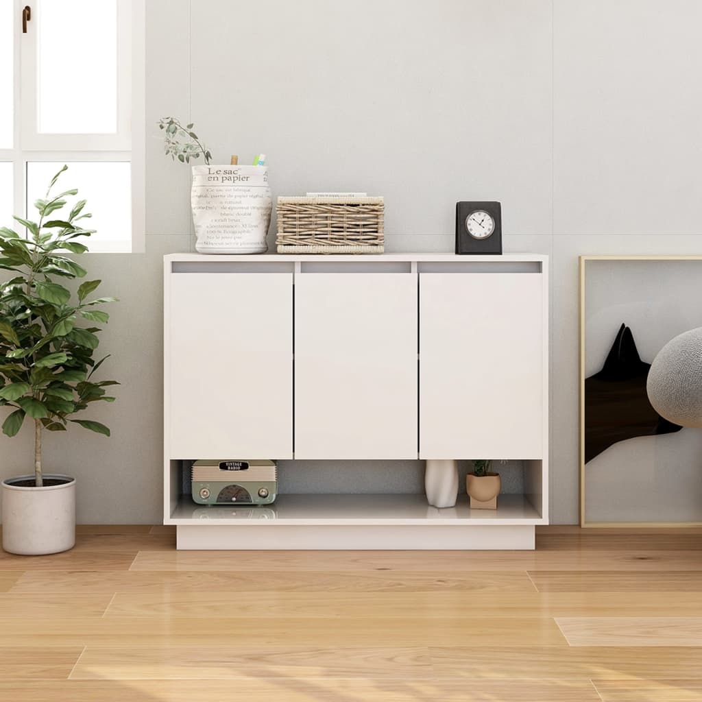 Levně vidaXL Příborník bílý 97 x 31 x 75 cm kompozitní dřevo