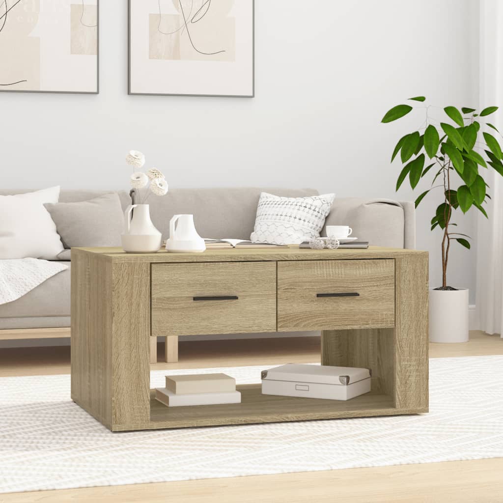 Levně vidaXL Konferenční stolek dub sonoma 80x50x40 cm kompozitní dřevo