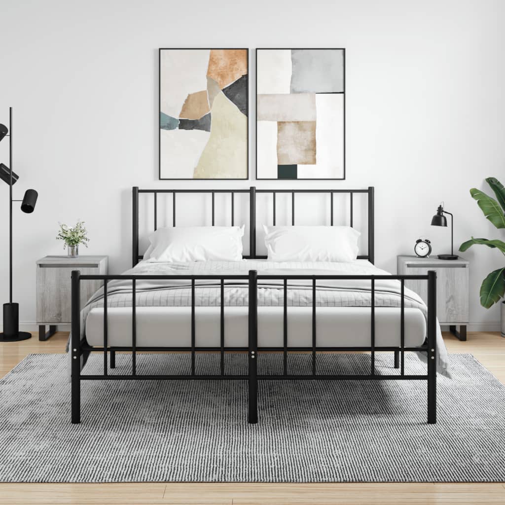 Levně vidaXL Noční stolky 2 ks šedé sonoma 40 x 30 x 50 cm kompozitní dřevo