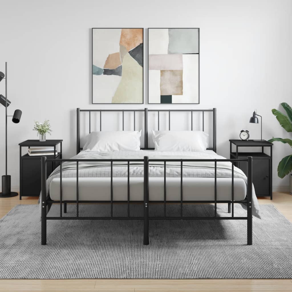 Levně vidaXL Noční stolky 2 ks černé 40 x 42 x 60 cm kompozitní dřevo