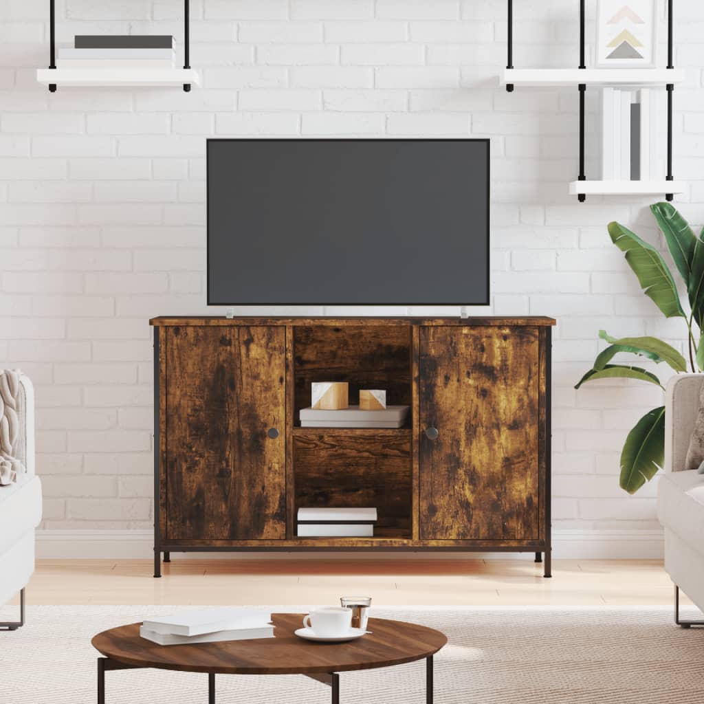 Levně vidaXL TV skříňka kouřový dub 100 x 35 x 65 cm kompozitní dřevo