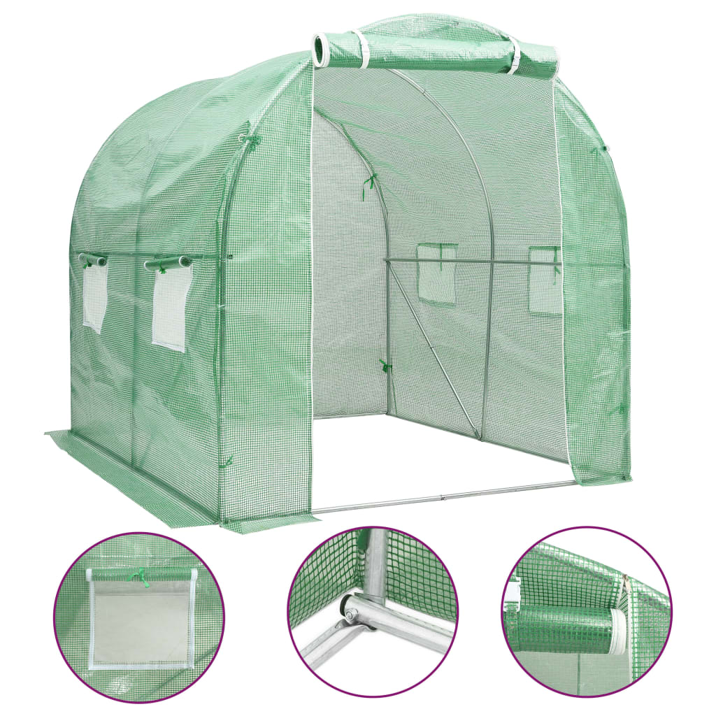 Levně vidaXL Fóliovník 4 m² 2 x 2 x 2 m