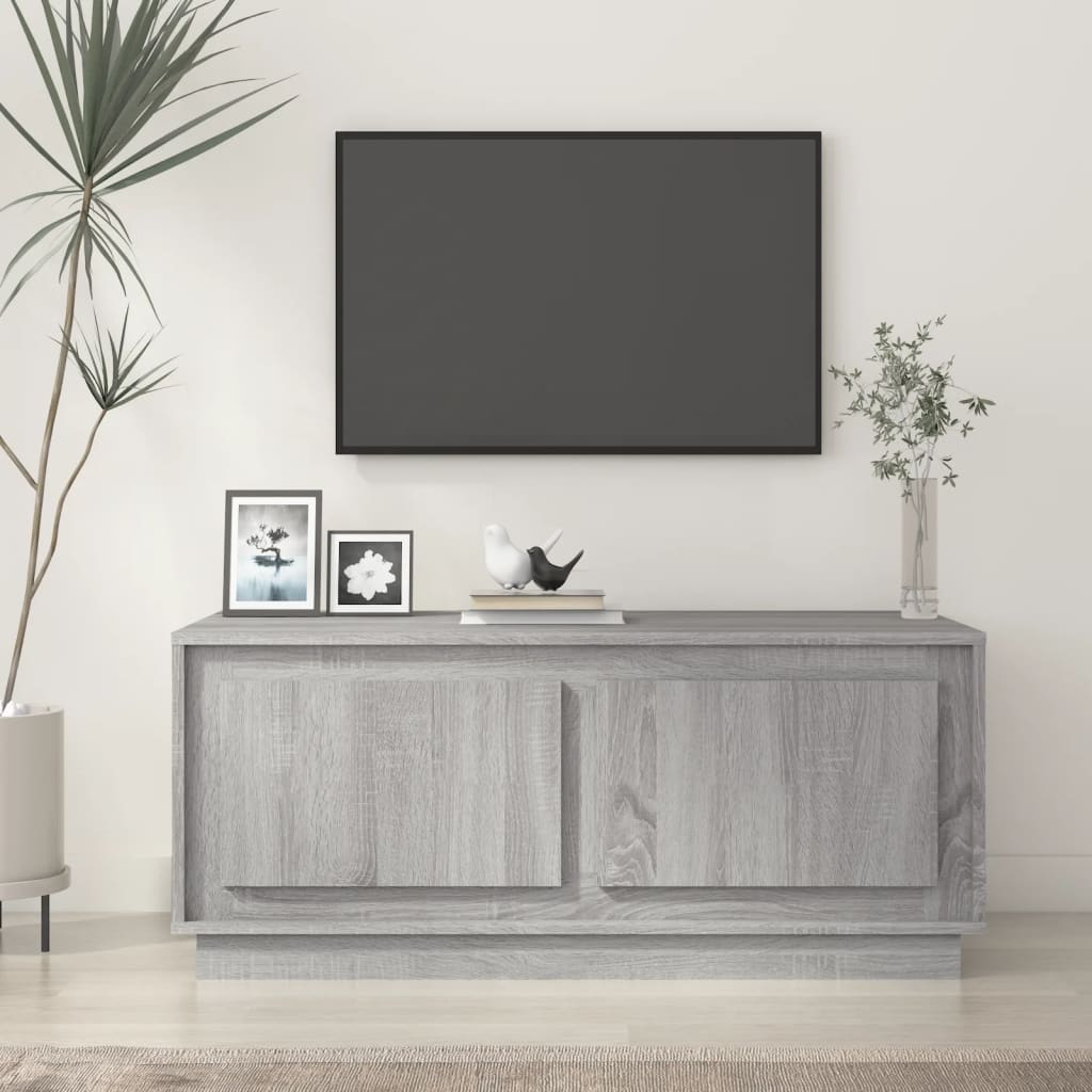 Levně vidaXL Konferenční stolek šedý sonoma 102x50x44 cm kompozitní dřevo