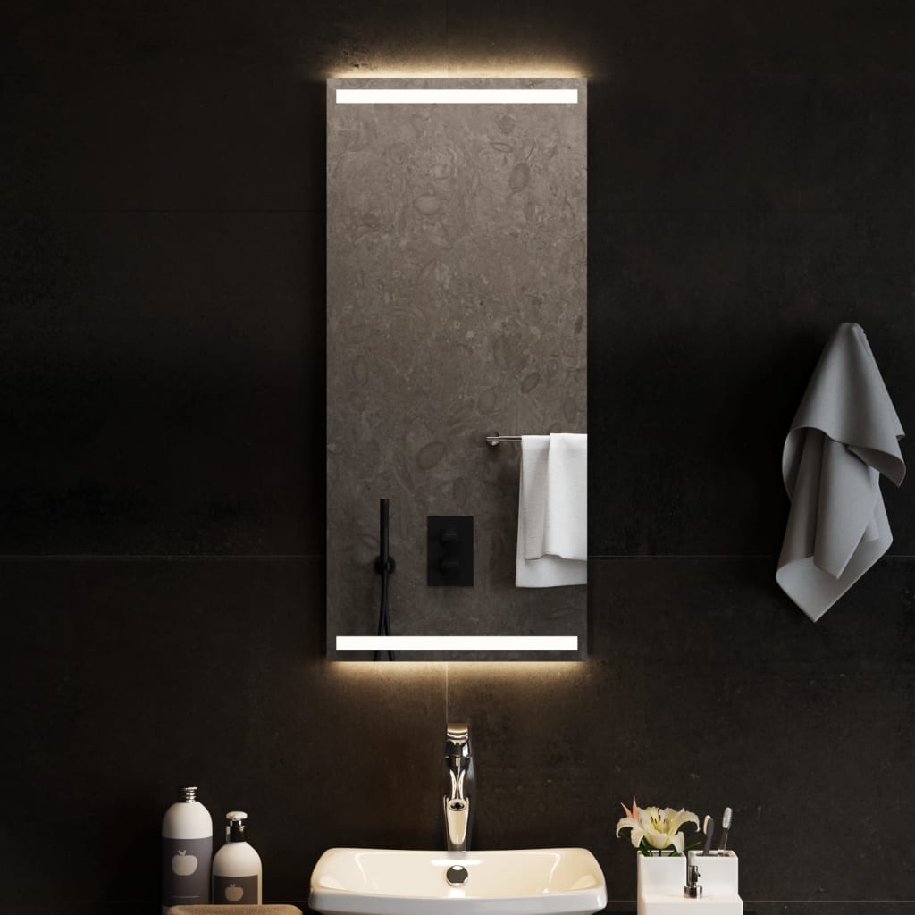 Levně vidaXL Koupelnové zrcadlo s LED osvětlením 40x90 cm