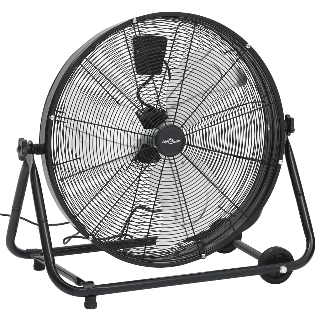 Levně vidaXL Průmyslový bubnový ventilátor 60 cm 172,5 W černý