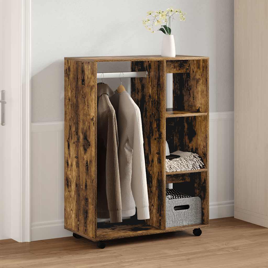 Levně vidaXL Šatní skříň kouřový dub 80 x 40 x 110 cm kompozitní dřevo