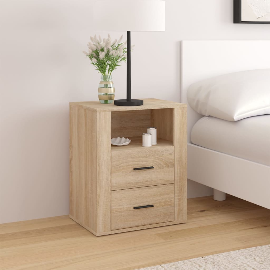 Levně vidaXL Noční stolek dub sonoma 50 x 36 x 60 cm kompozitní dřevo