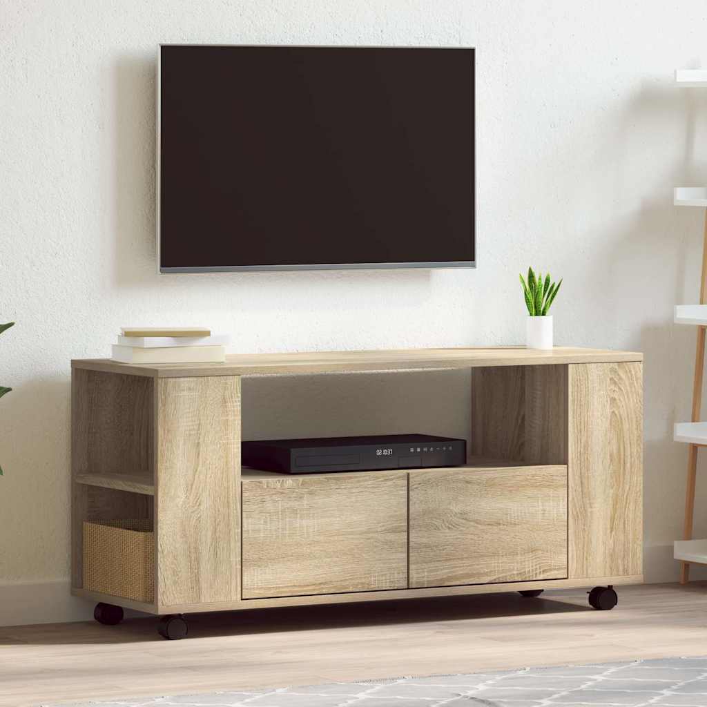 Levně vidaXL TV skříňka dub sonoma 102 x 34,5 x 43 cm kompozitní dřevo