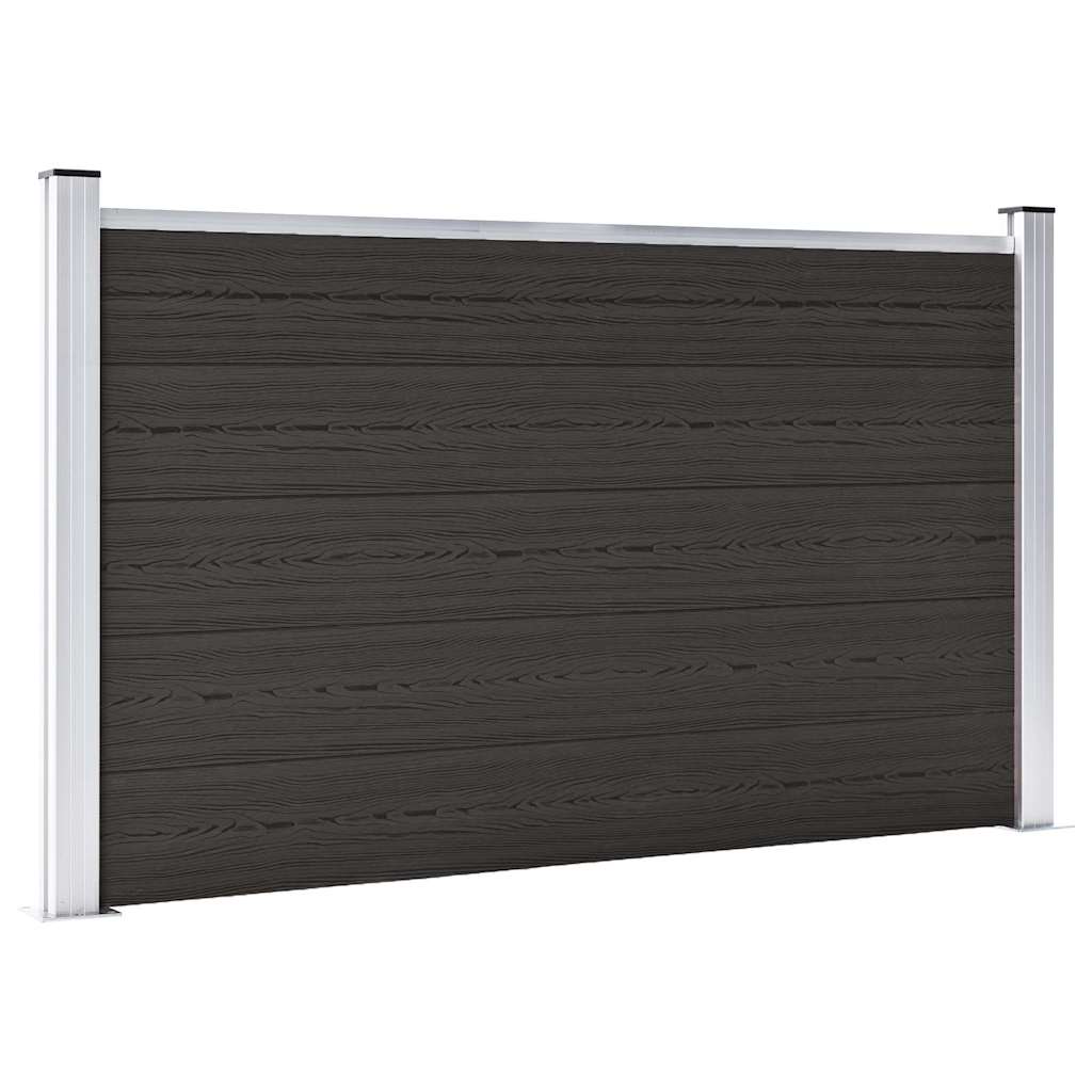 Levně vidaXL Plotový dílec WPC 180 x 105 cm černý