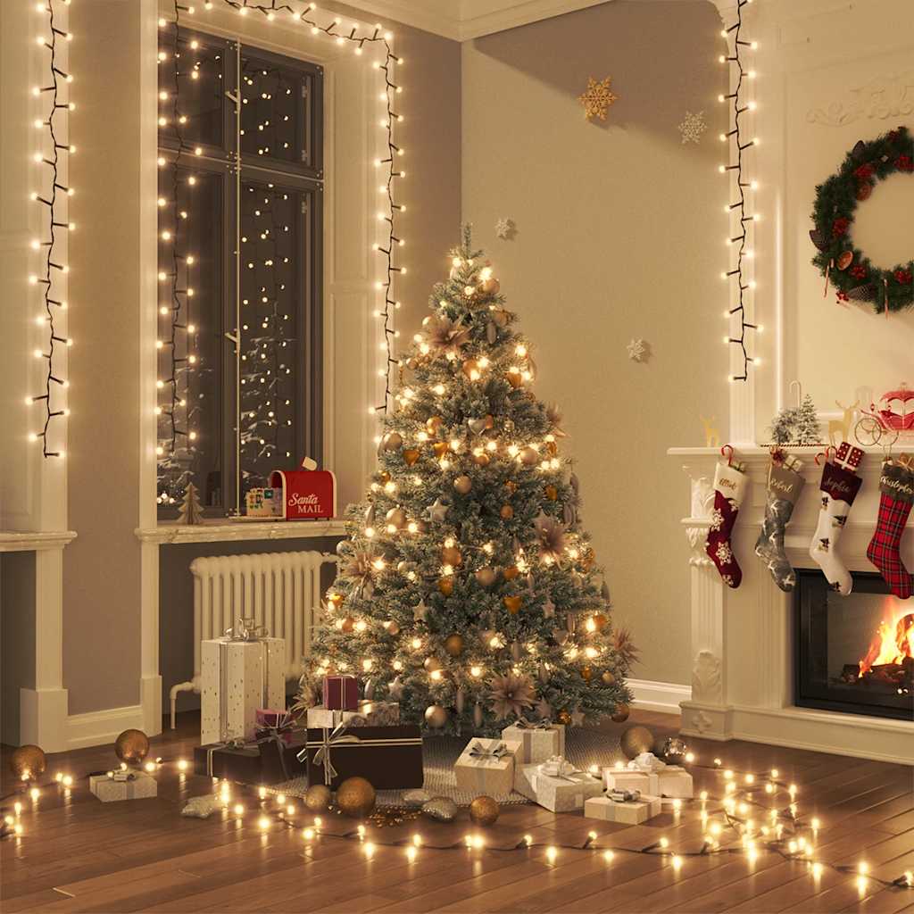 Levně vidaXL Kompaktní LED řetěz se 2 000 LED diod teplý bílý 45 m PVC