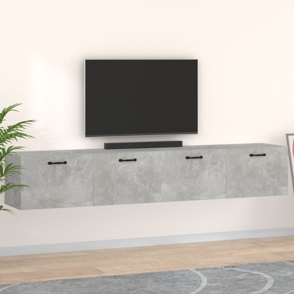 Levně vidaXL Nástěnné skříňky 2 ks betonově šedé 100x36,5x35 cm kompozit