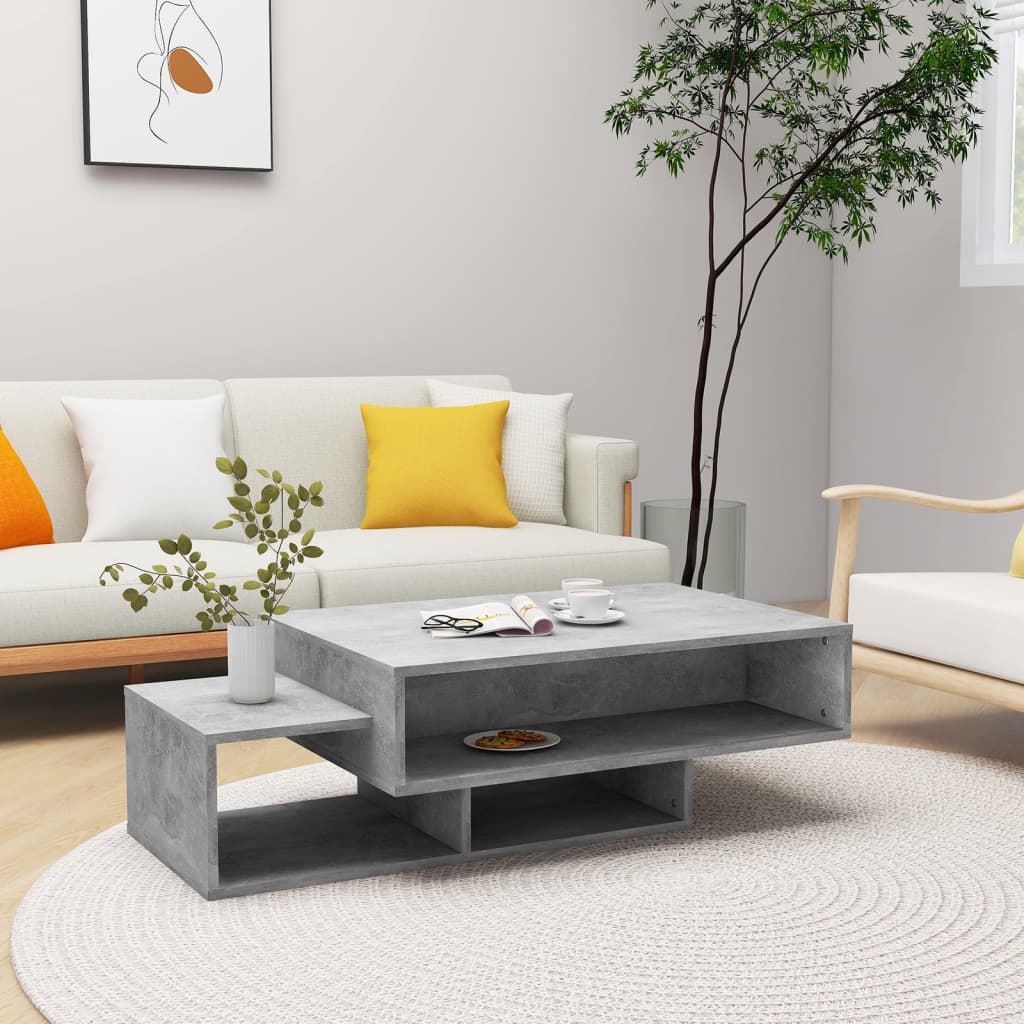 Levně vidaXL Konferenční stolek betonově šedý 105x55x32 cm kompozitní dřevo