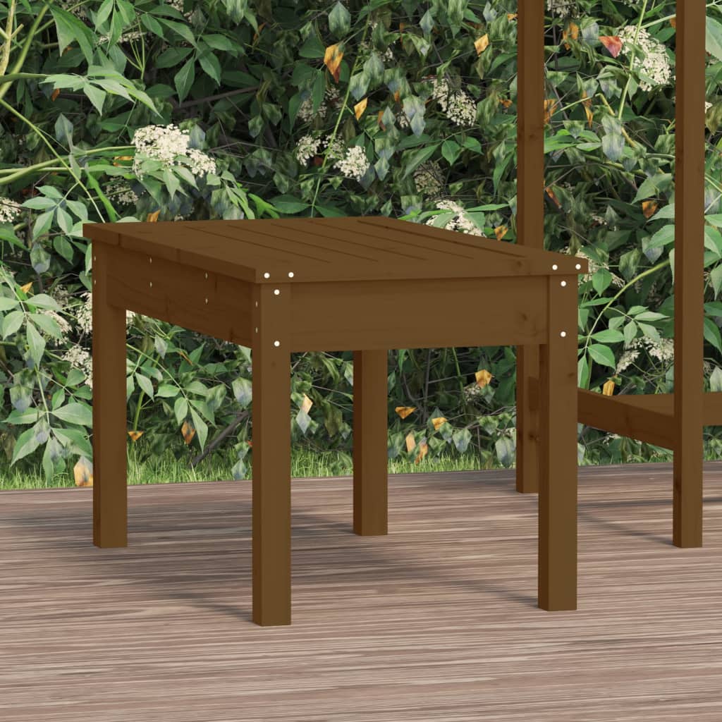 Levně vidaXL Zahradní lavice medově hnědá 80x44x45 cm masivní borové dřevo