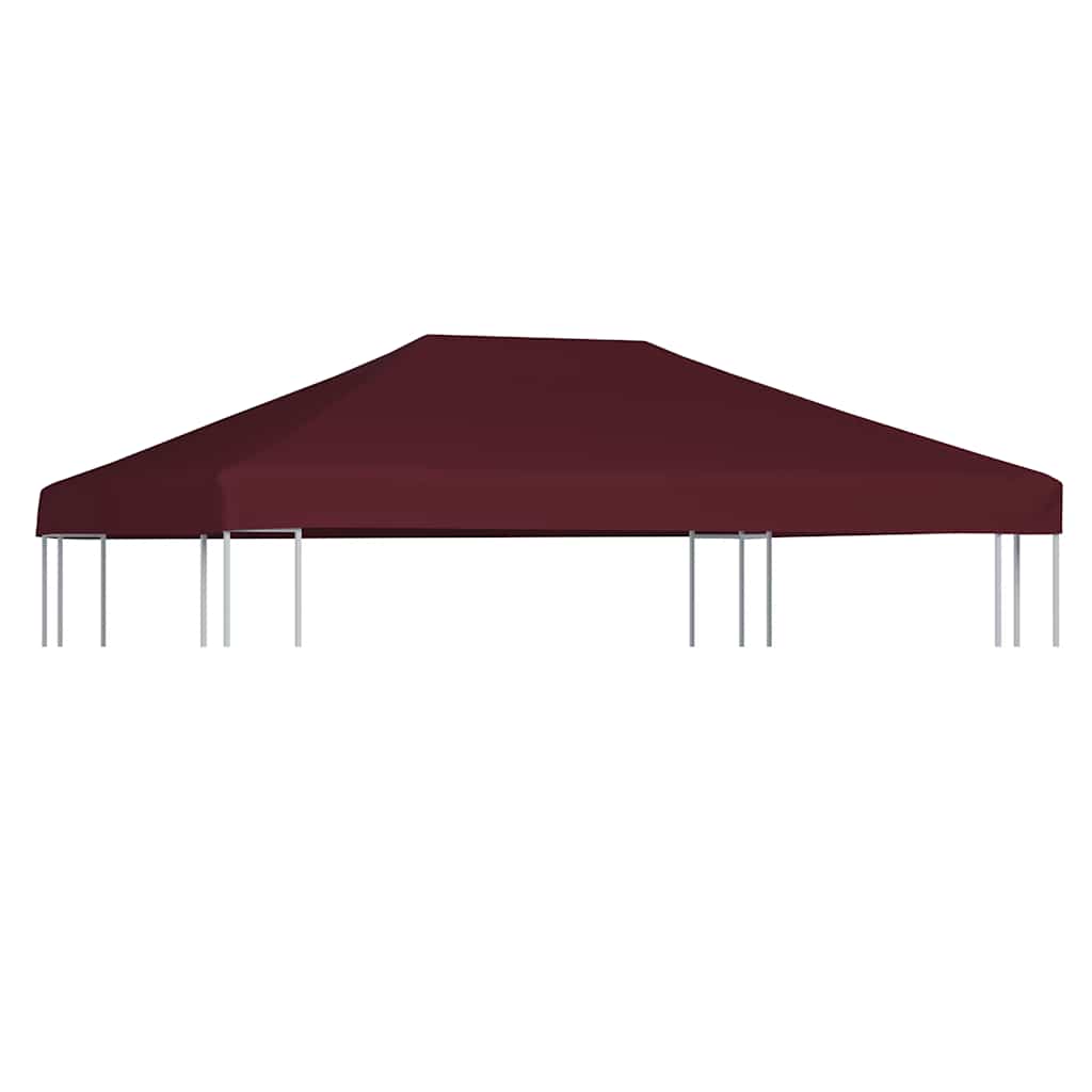 Levně vidaXL Střecha na altán 310 g/m² 3 x 4 m vínová