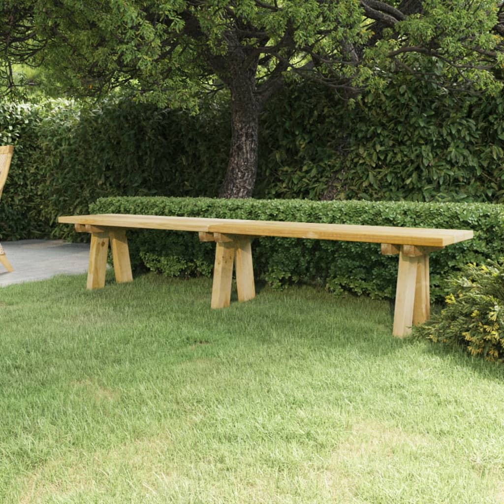 Levně vidaXL Zahradní lavice 220 cm impregnované masivní borové dřevo