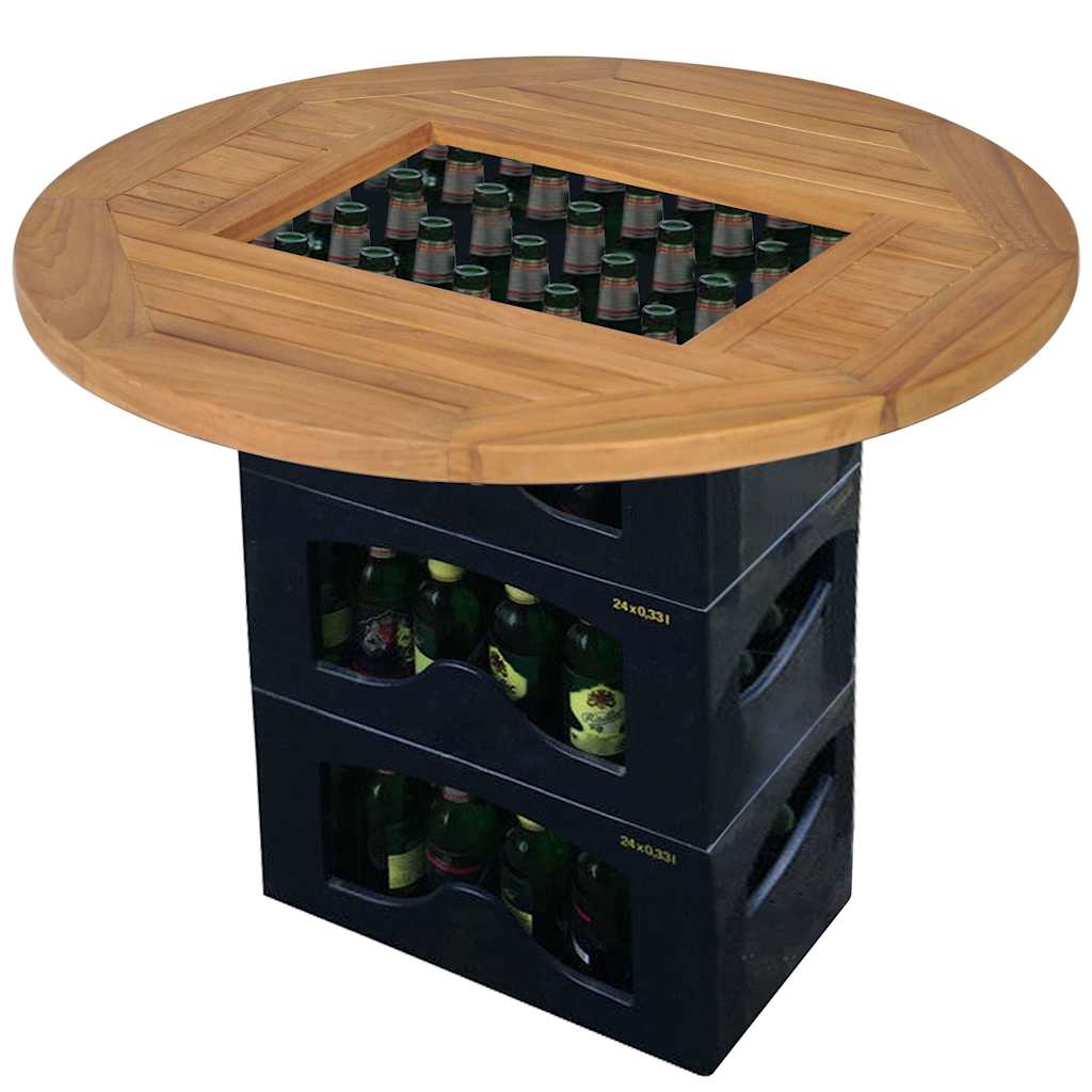 Levně vidaXL Stolní deska na basu piva, teak, 70 cm