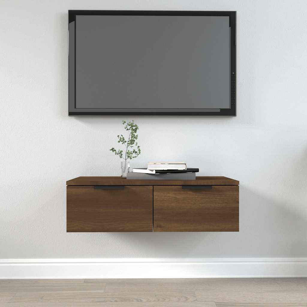 Levně vidaXL Nástěnná skříňka hnědý dub 68 x 30 x 20 cm kompozitní dřevo